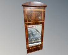 A 19th century inlaid mahogany mirror, 57cm by 138cm.
