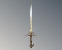 A Spanish two-handed fantasy sword.