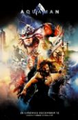 A collection of 20 celebrity and movie posters including Aquaman,