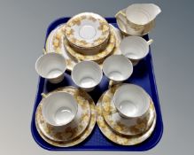 A tray of 22 piece Royal Albert Primrose tea service
