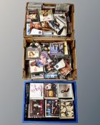 Three boxes of assorted CDs