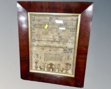 A Regency alphabet sampler by Isabella Davidson and Ann Hope 1811,