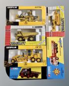 Two boxes die cast vehicles : Corgi Classics 2001 and 14001, Joal compact, dull dozer,