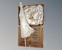 A vintage wedding dress,