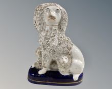A Victorian Staffordshire dog