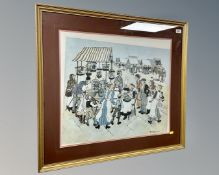 After Margaret Chapman : Pretty Polly, reproduction in colours, signed in pencil,