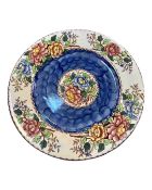 A Maling Peony Rose lustre plate,