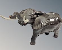 A large Beswick figure - Elephant CONDITION REPORT: Tusk damaged