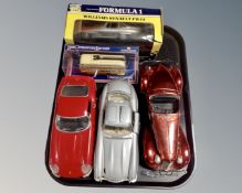 Three large die cast vehicles : Burago,