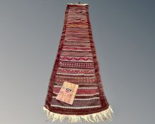 A Kilim runner,