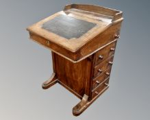 A Victorian inlaid mahogany Davenport
