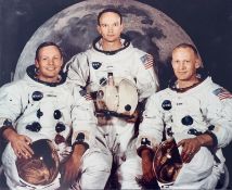 Vintage negative of the historic shot of Neil Armstrong,