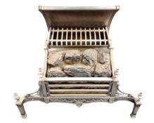 A marble effect fire surround together with a vintage Belling coal effect electric fire