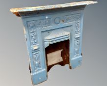 A 19th century The Shell cast iron fireplace.