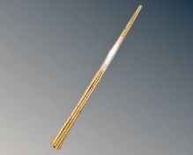 Ten lengths of bamboo.