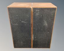 A pair of ITT 4030S teak cased speakers.