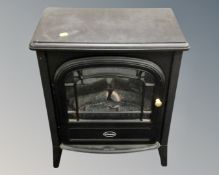 A Dimplex electric fire.