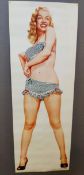 Marilyn Monroe blue beach bikini door poster, 54.