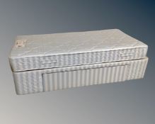 A Myers Regent 3' divan with storage interior.