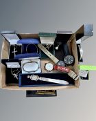 A heavy sterling silver shaped bangle, 40g,