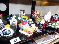 A good lot of mainly Disney decorative Christmas trees, also includes Pandora