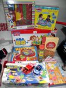 A quantity of boxed children's toys including Mega Bloks, Play-Doh etc (contents unknown for any