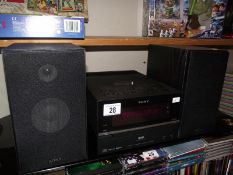 A Sony I-Pod MP3 player, CMT-BX77DBI