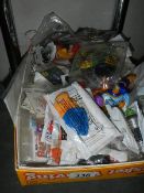 A quantity of McDonald's toys.