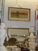 A pair of framed and glazed rural scene watercolours, COLLECT ONLY.