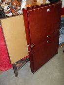 A folding card table and a folding puzzle table,. COLLECT ONLY.