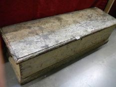 A long pine tool box, COLLECT ONLY.