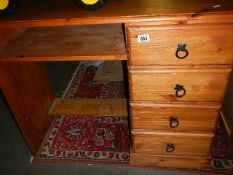 A pine desk, COLLECT ONLY.