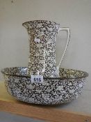 A good jug and basin set. COLLECT ONLY.