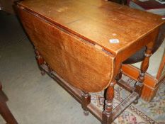 A good oak gateleg table, COLLECT ONLY.