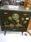 A Chinese carved box, COLLECT ONLY.