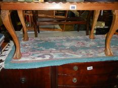 A carved teak side table, COLLECT ONLY.