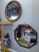 2 bevel edge mirrors. COLLECT ONLY.