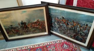 2 framed & glazed battle related prints 'What will they say of this in England' & 'Scotland yet!