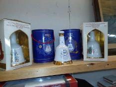 5 Bells whisky decanters (all empty)