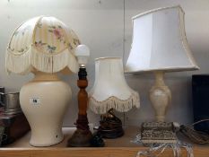 A quantity of lamps