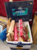 A quantity of artist items including paints & pallets etc.