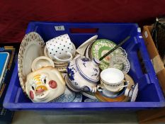 A quantity of mixed china etc.