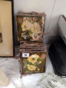 A quantity of Victorian tiles
