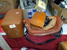 A quantity of bags including a travelling iron