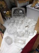 A quantity of glassware