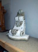 A heavy plaster Ormalu wall bracket