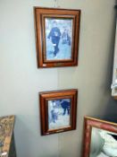 2 framed prints 'end of play' and 'bribery' by Lawson Wood 30cm x 37cm