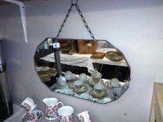 A 1930's mirror 56cm x 33cm