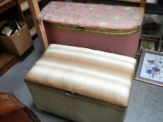 2 wicker bedroom boxes