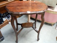 A mahogany side table